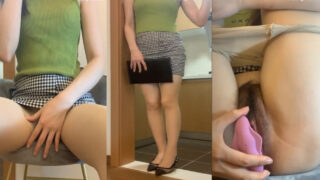 สาวจีนเธอตั้ั้งกล้องอวดหุ่นของเธอในกลุ่มลับและเล่นกับดิ้ลโด้