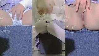 สาวกระโปรงม่วงแหกหีเล่นเสียว