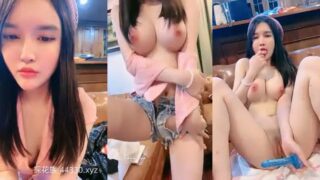 สาวจีนน่ารักนใหใหญ่และได้ทำการเล่นกับดิ้ลโด้ของเธอแบบกระแทกเน้นๆไปเลย
